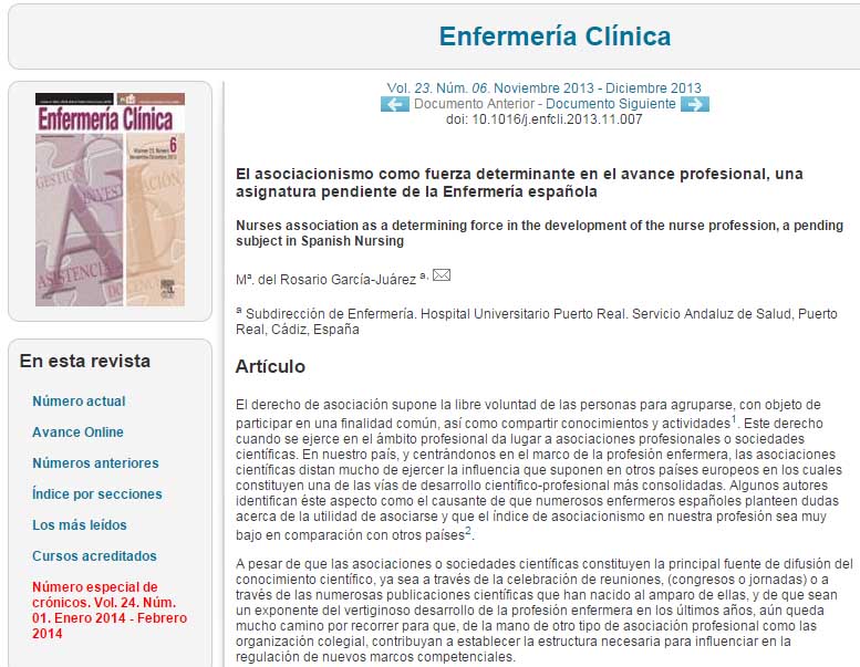 Asociacionismo Enfermeria